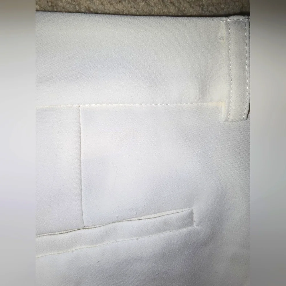 Amanda Uprichard White Dress Shorts Golf Caddy Cut Sz Large - Picture 12 of 12